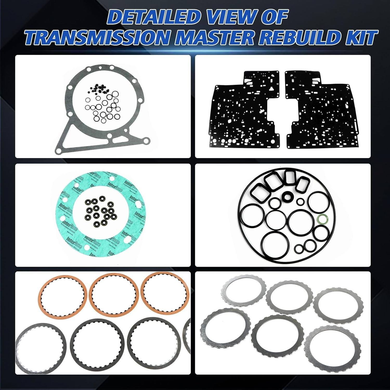 6R80 Auto Transmission Master Rebuild Kit Clutch Plates For Ford Mustang Ranger