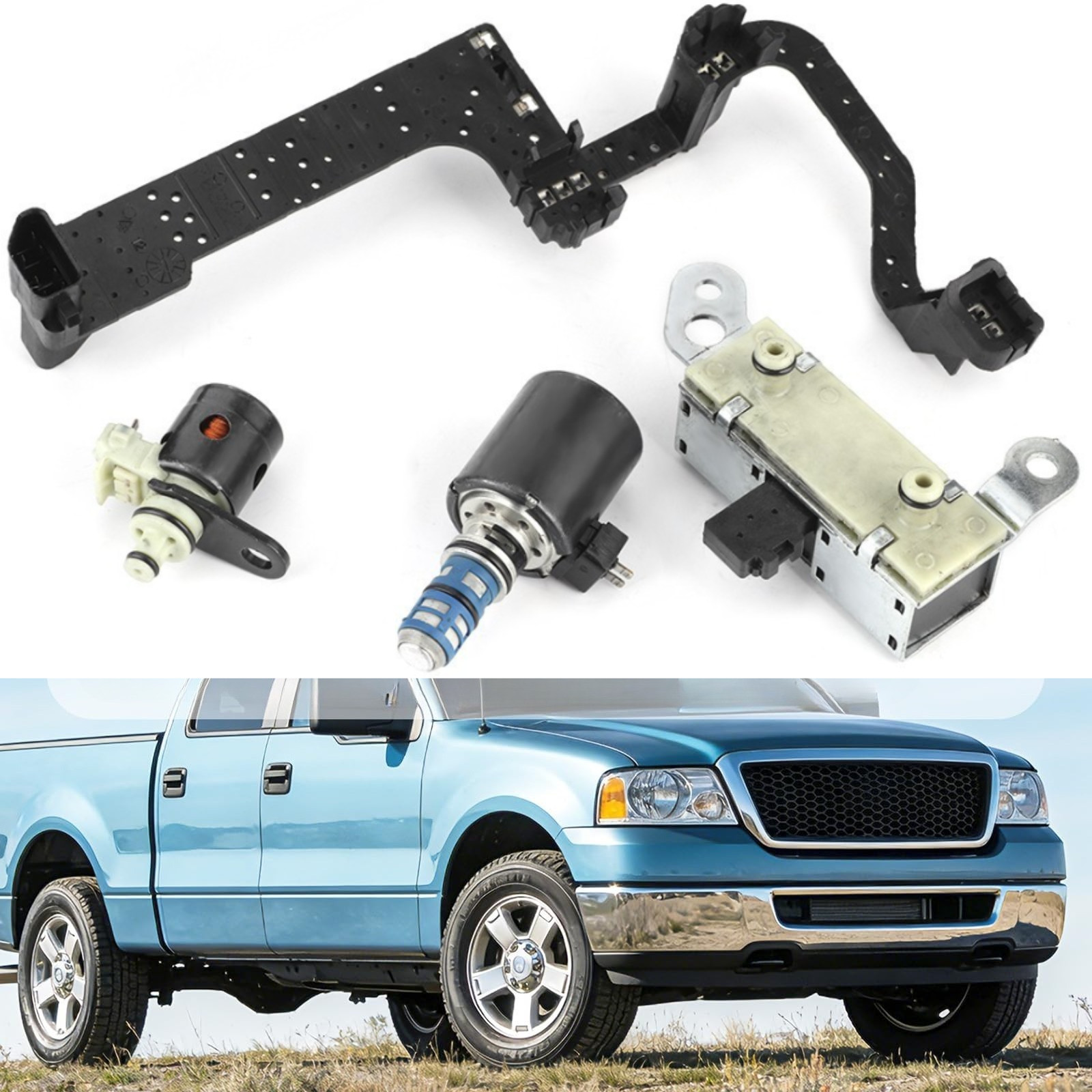 4R70W 4R75W 4PCS Transmission Solenoid Valve Kit for Ford F150 E150 E250 E350