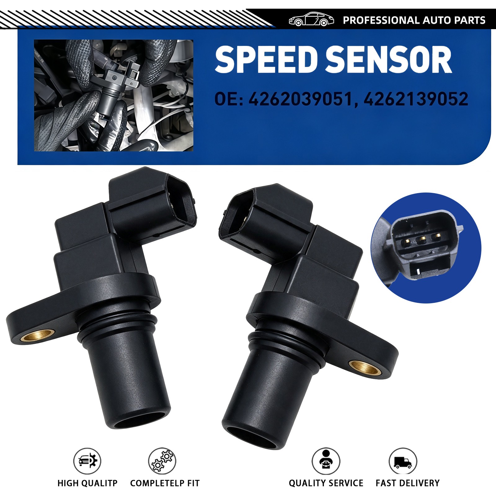 For Hyundai Coupe Trajet XG350 Transmission Speed Sensor Input Output Kit 2x