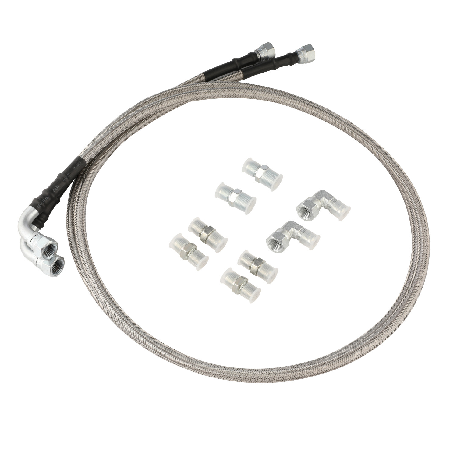 Transmission Cooler Lines 52″ Stainless Steel Braided for TH350 700R4 TH400 AN6