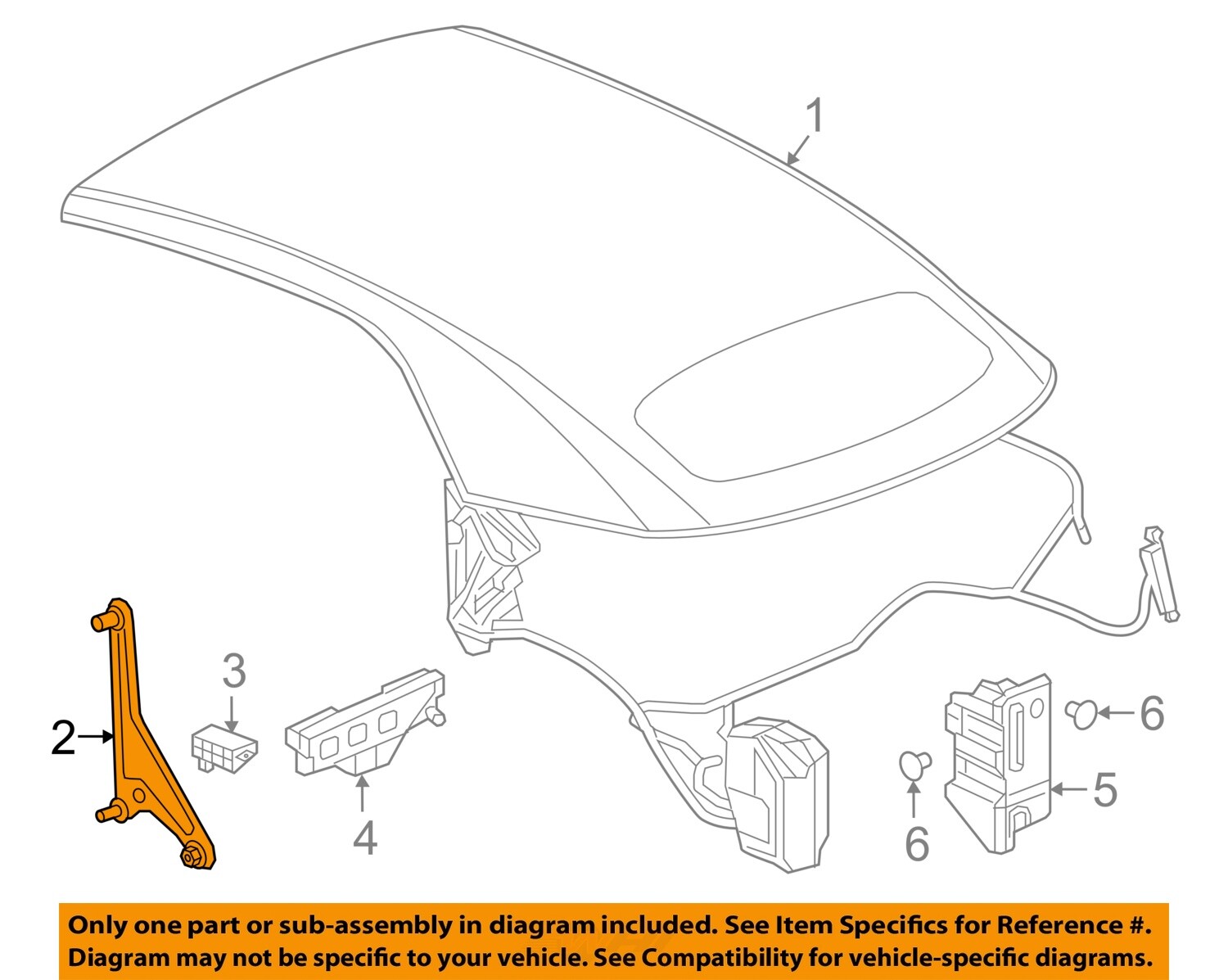 GM OEM 16-19 Cascada ConvertibleSoft Top Cover Components-Anchor Plate 13369646