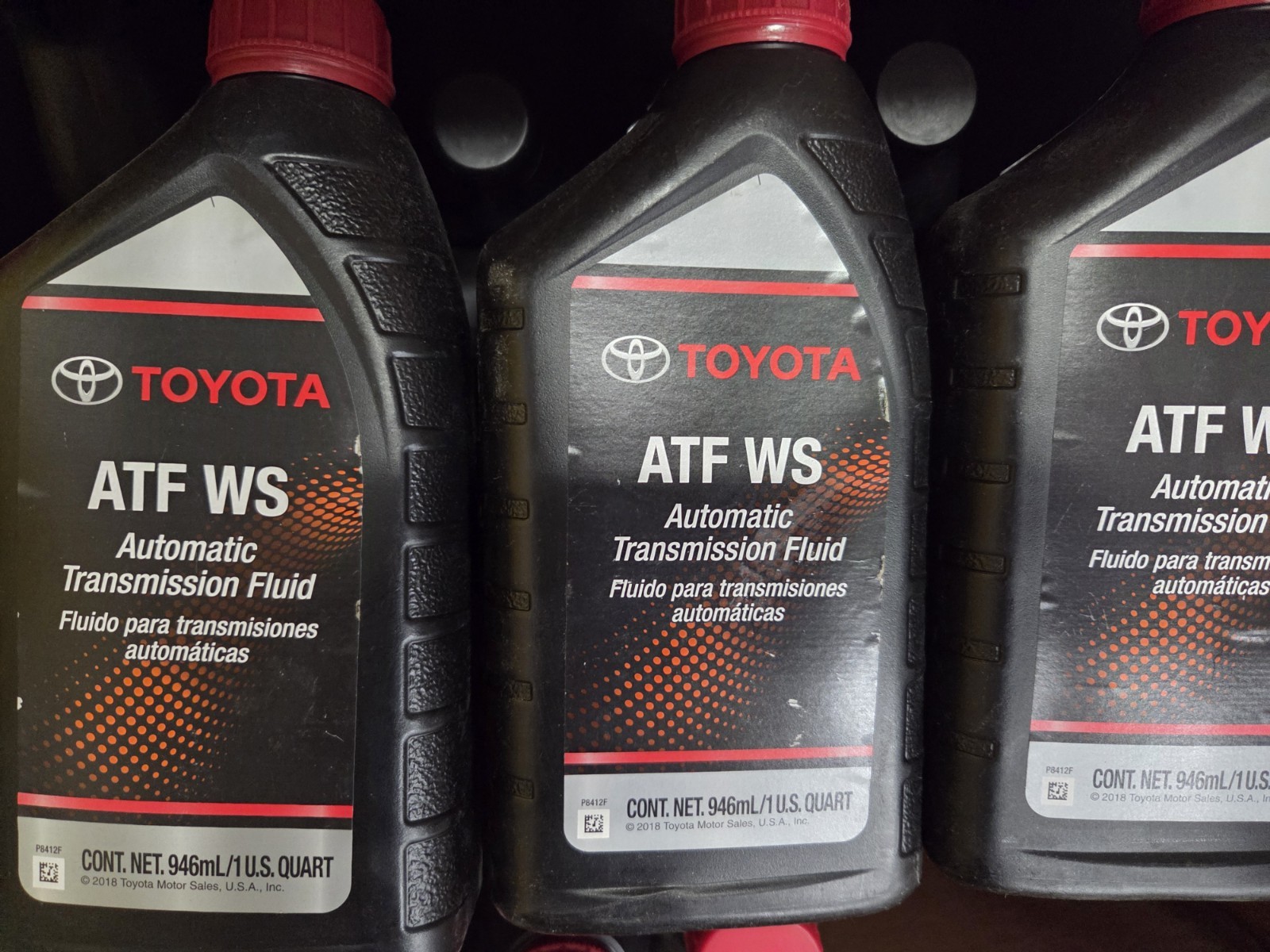 4 Quart Genuine Toyota ATF WS Automatic Transmission Oil Fluid OEM 00289-ATFWS