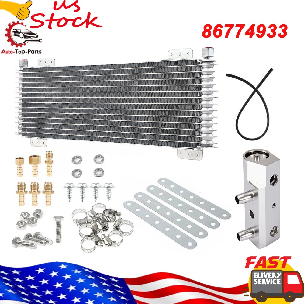 Transmission Cooler Kit With Thermal Bypass Valve For Chevy Silverado GMC Yukon