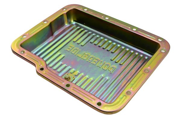 Chevy GM Powerglide Transmission Pan Zinc Plated 2″ Deep Stock Capacity