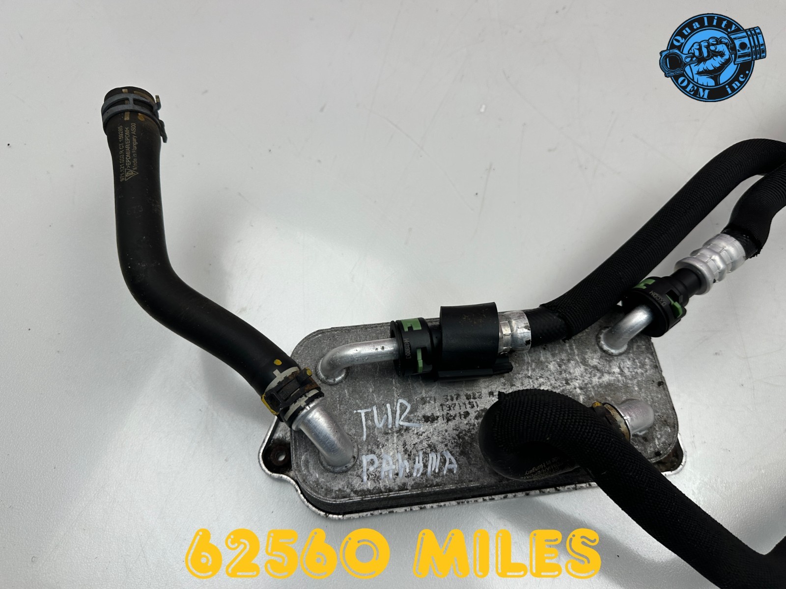 2017-2020 PORSCHE PANAMERA 3.0 TRANSMISSION OIL COOLER W/ HOSE LINE PIPES OEM