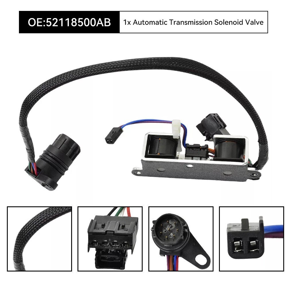 Pressure Solenoid Sensor Transducer Transmission Kit For 2000-On 46RE 47RE 48RE