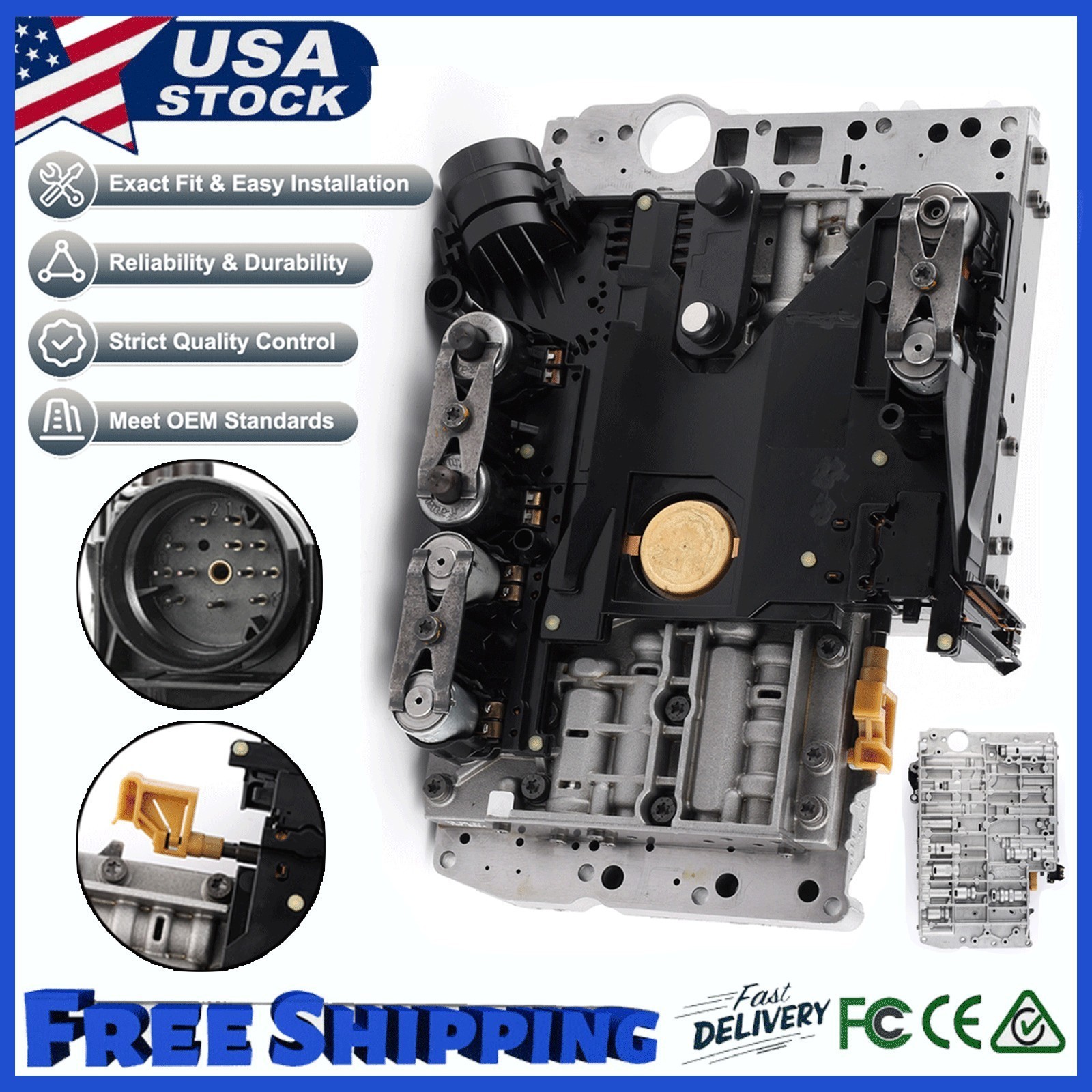 OEM Transmission Valve Body Solenoid & Conductor Plate (Fit Mercedes-Benz 722.6)
