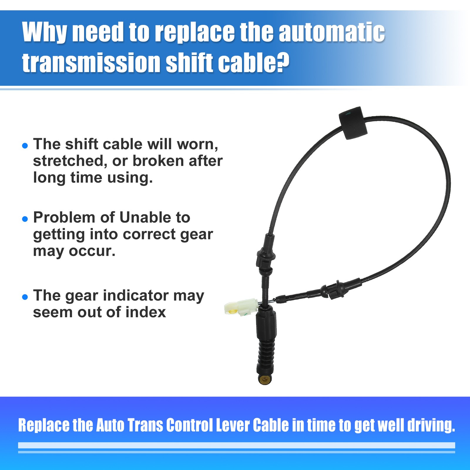 Automatic Transmission Gear Shifter Cable for Corvette C5 1997-2002 12559260