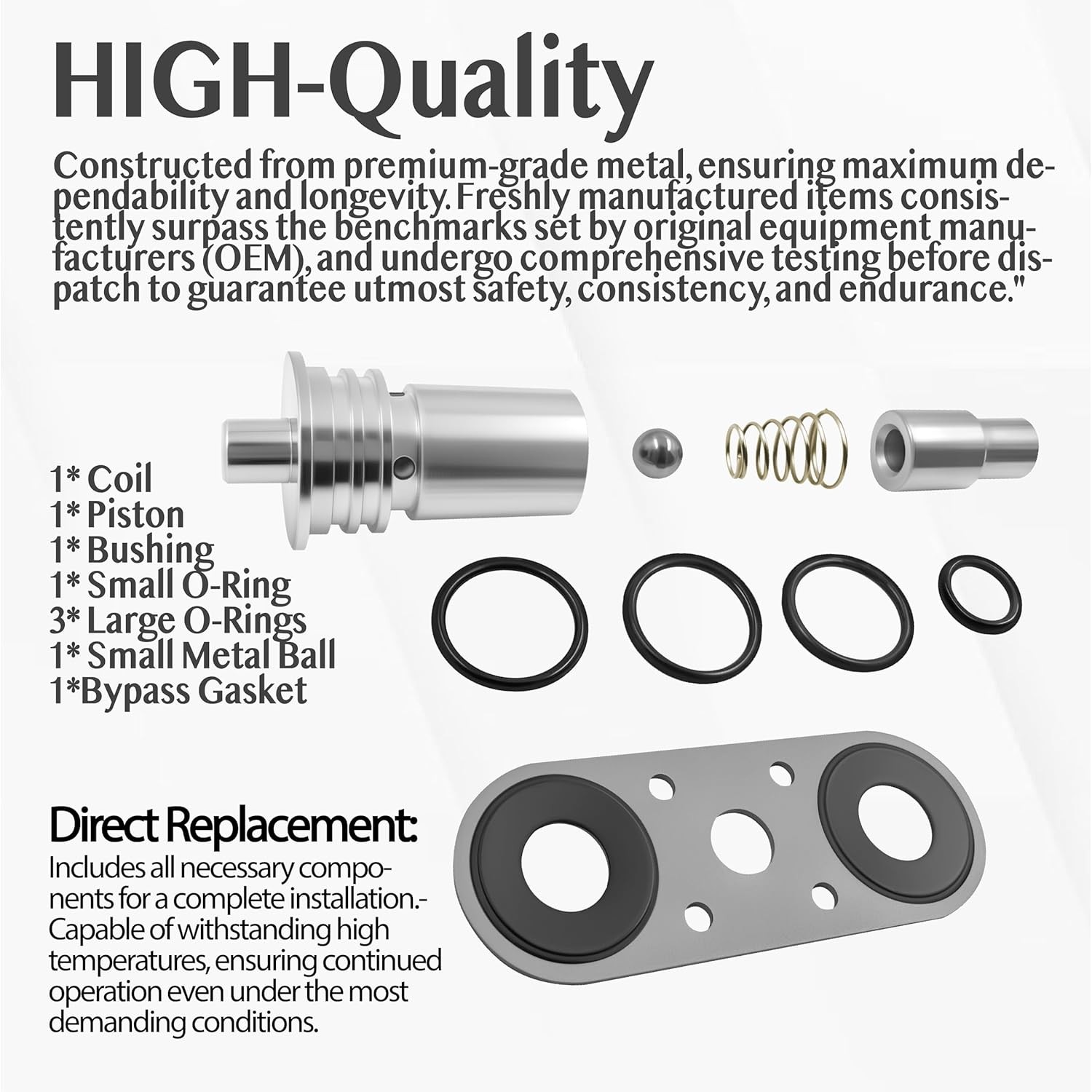 Cooler Flow Bypass Valve Kit Upgrade Compatible With Cadillac Chevy STL010