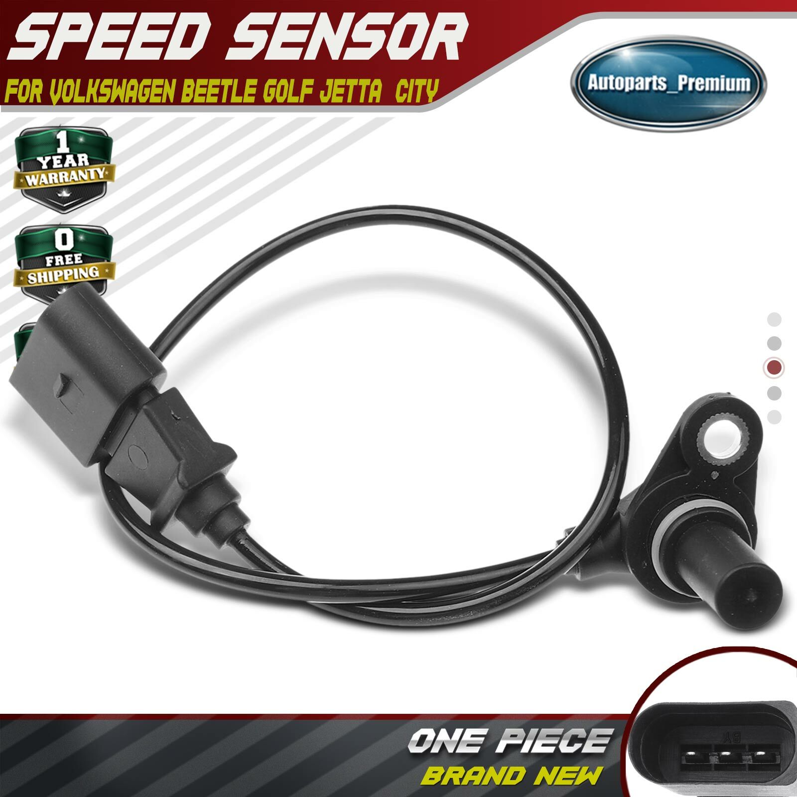 Auto Transmission Speed Sensor For Volkswagen Beetle Jetta Golf 00-06 01M927321B