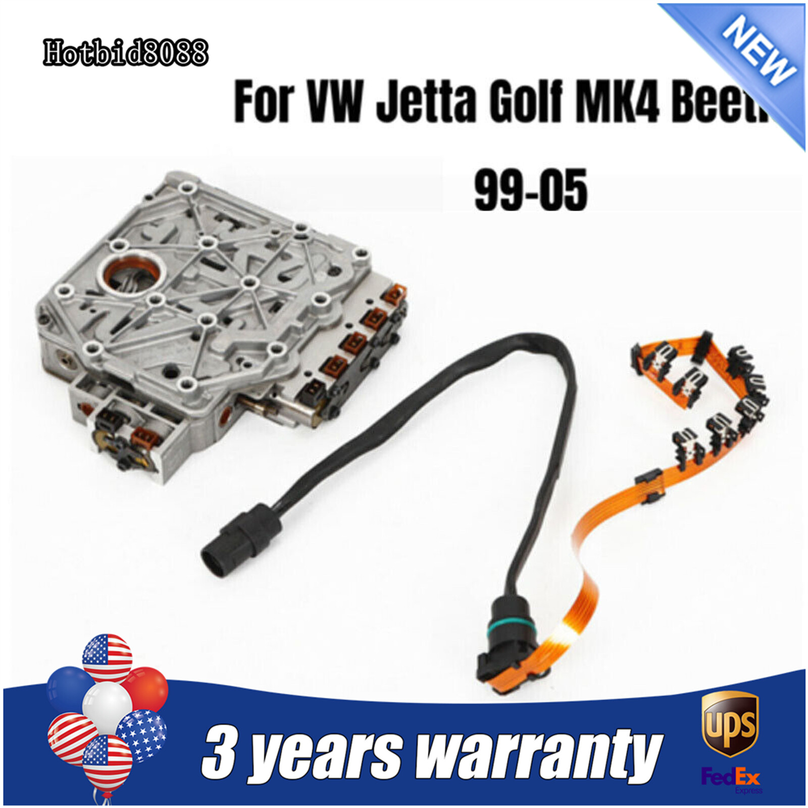 Auto Transmission Valve Body Wire Harness For VW Jetta Golf Beetle 2.0L 99-2005