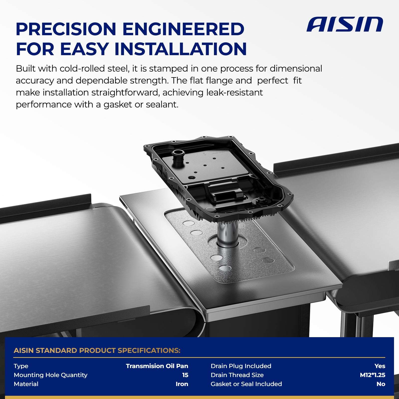 AISIN PNAN-00294 Transmision Oil Pan for Nissan Kicks 2019 L4 1.6L