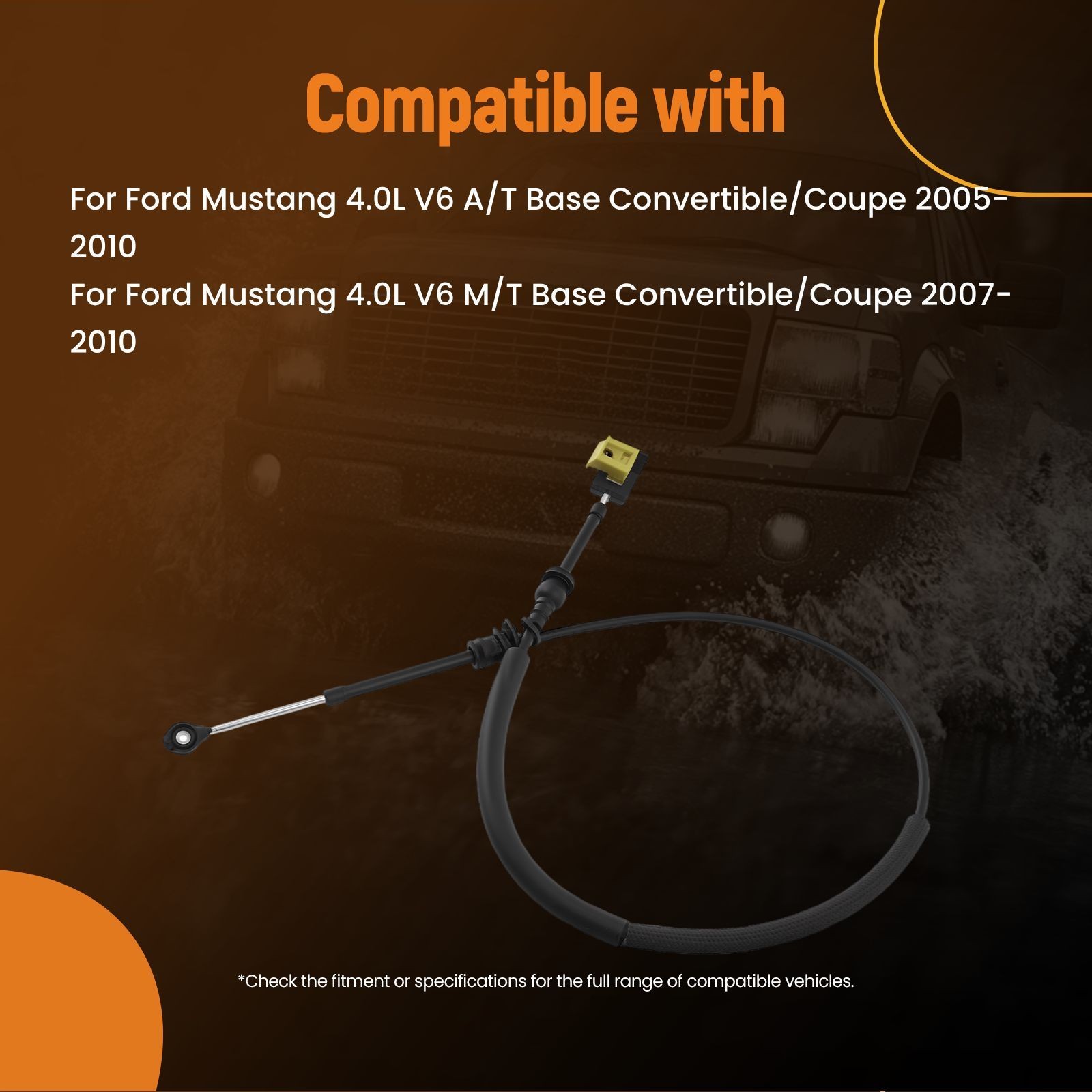 Automatic Shift Cable for Ford Mustang V6 V8 2005-2010 4R3Z7E395AA