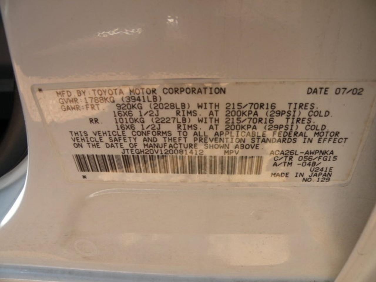 Automatic Transmission From 2007 AUDI Q7 KHV AWD