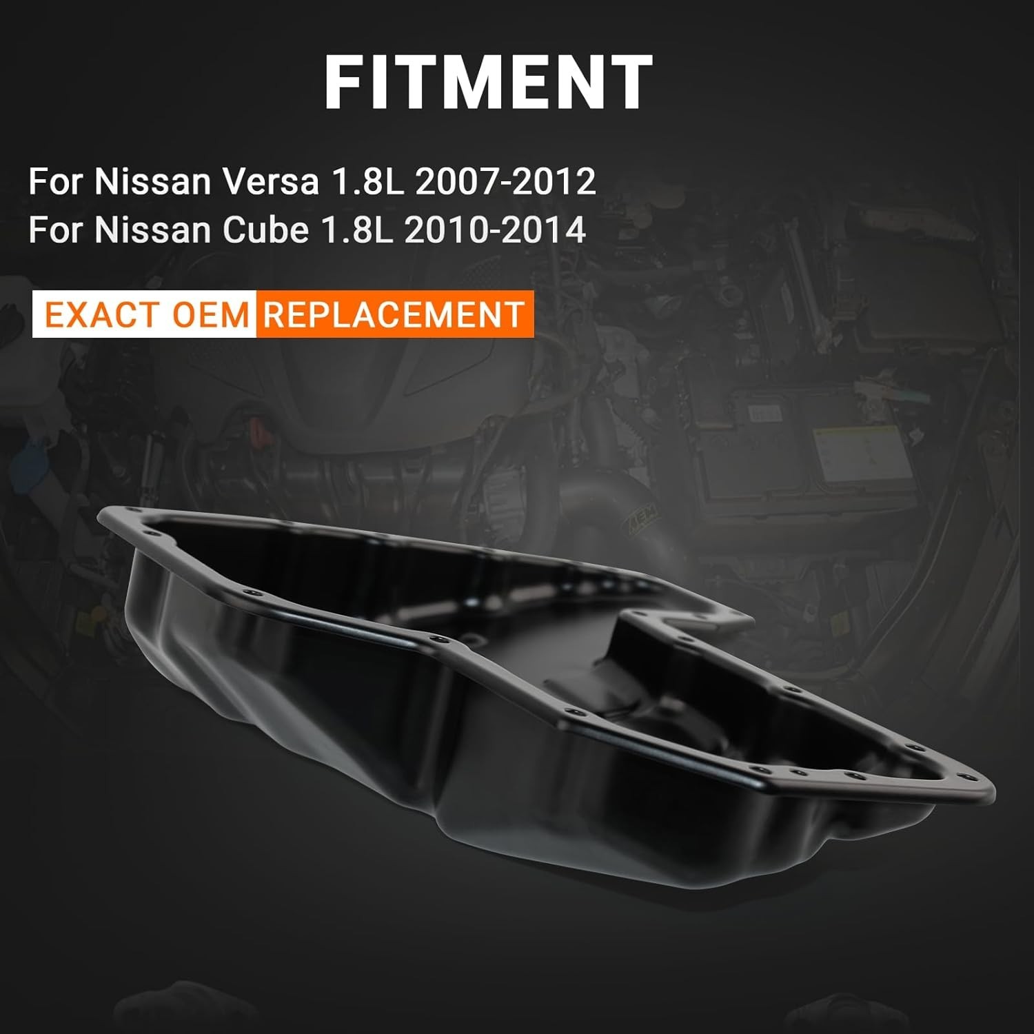 1.8L Transmission Oil Pan For 2009-2014 Nissan Cube & 2007-2012 Versa