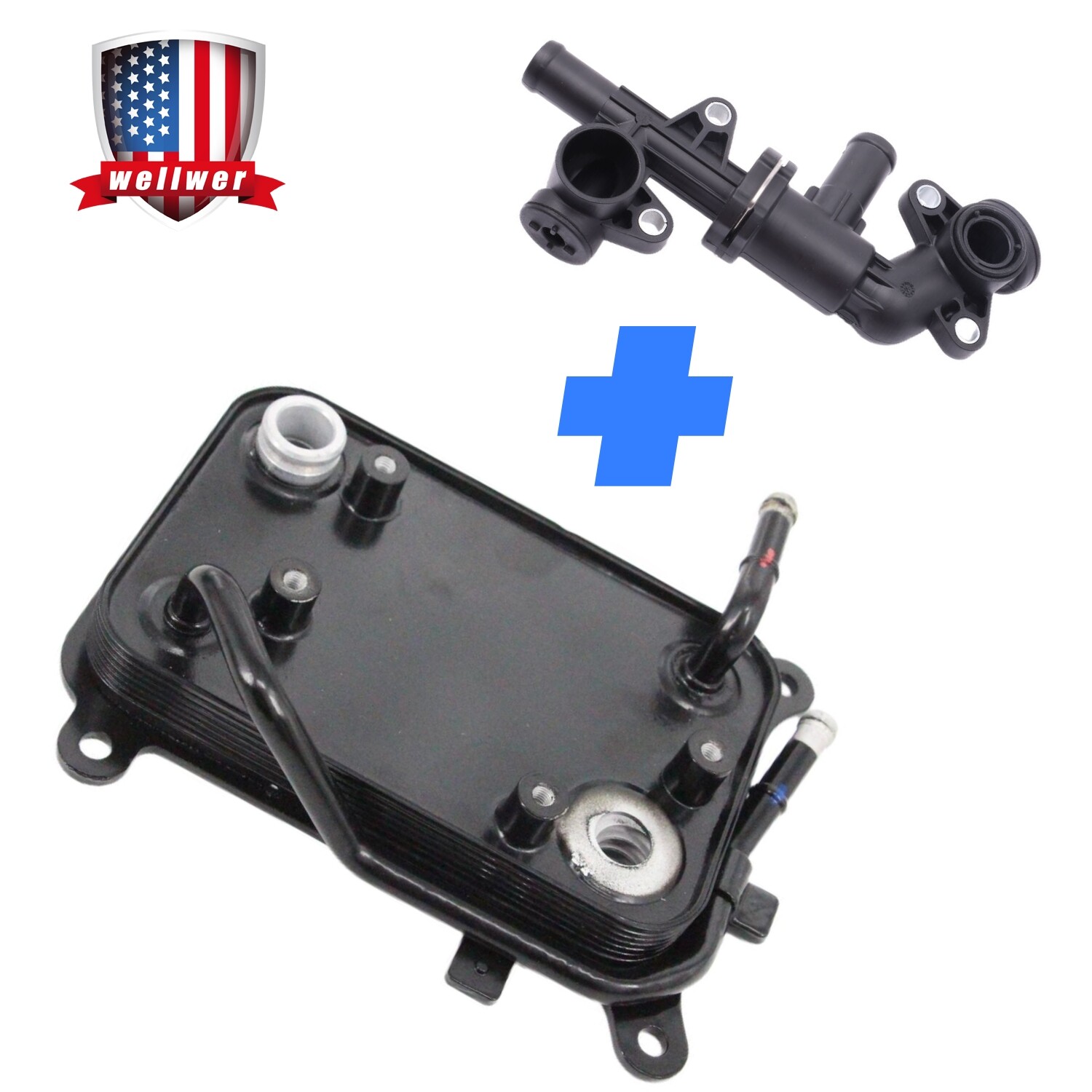 Transmission Oil Cooler Warmer & Valve For 2015-2017 Hyundai Sonata 2.4L US