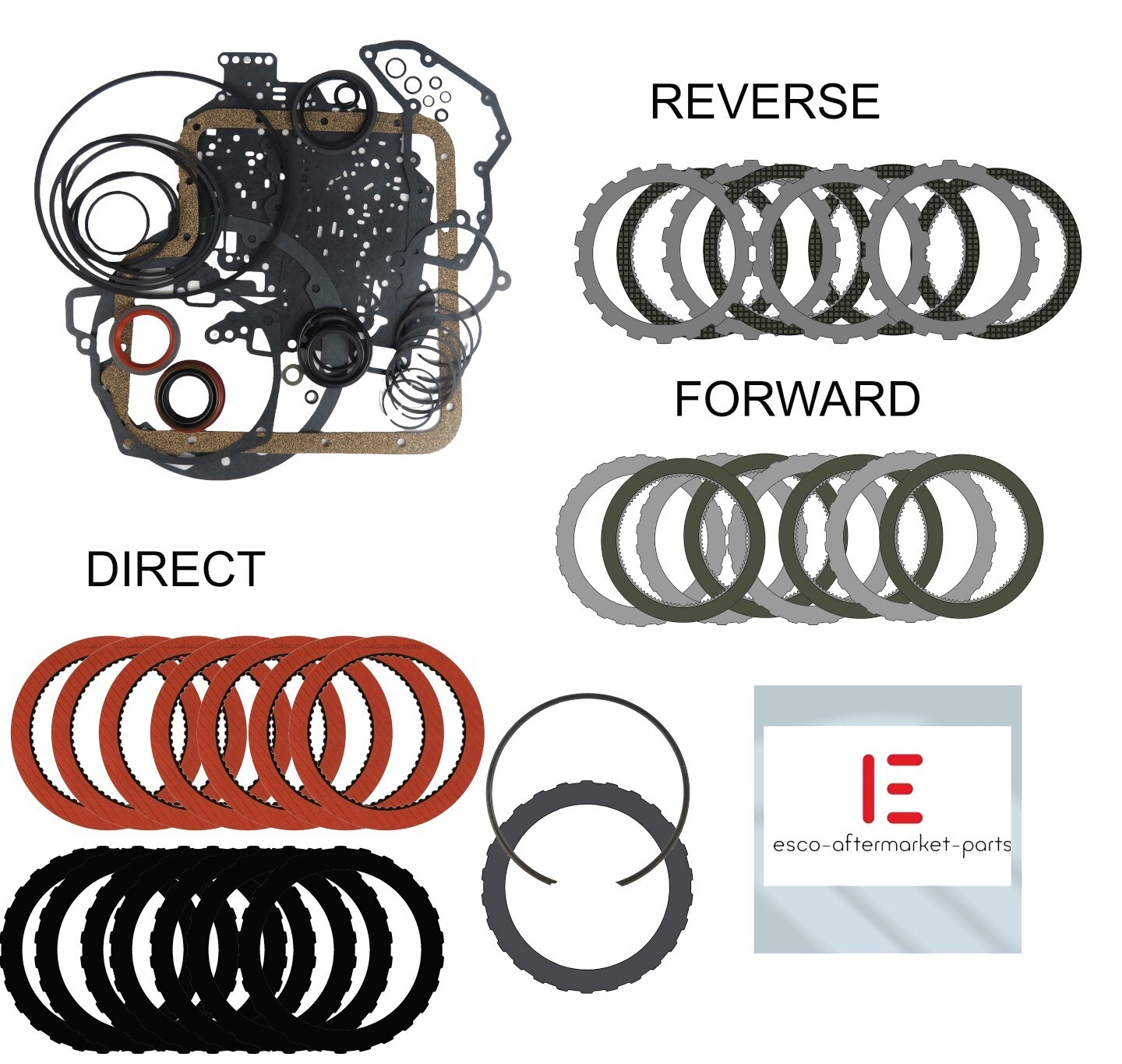 Alto C6 Trans Rebuild Kit with High Capacity Red Eagle Direct Clutch Pack ***