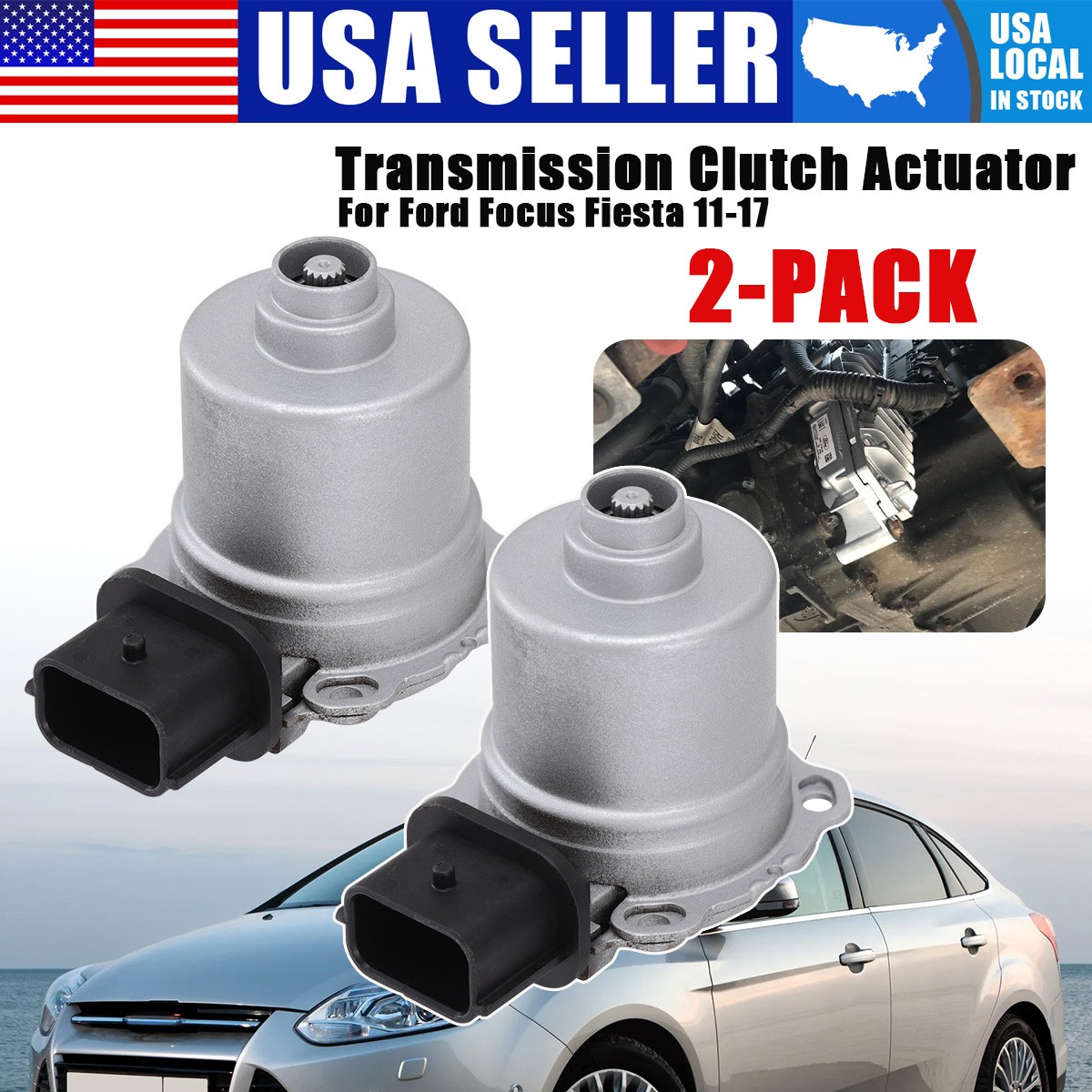 2x Automatic Transmission Clutch Actuator AE8Z7C604A For Ford Focus Fiesta 11-17