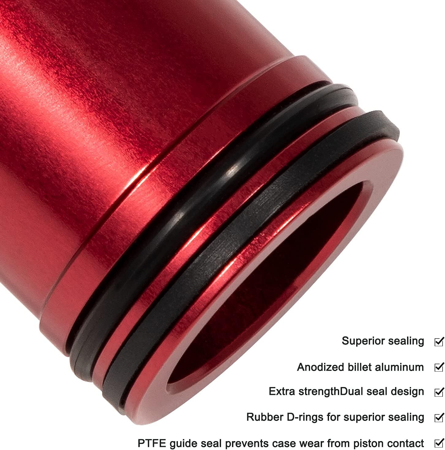 Red Anodized Aluminum alloy Accumulator Piston Kit22841-04K For 42-46-47-48RH/RE