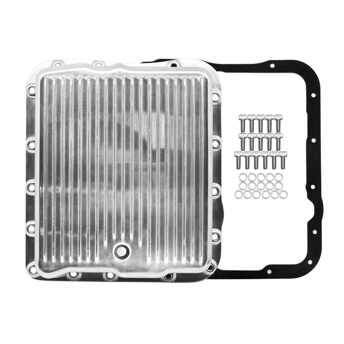 Cobra-Tek Fits Transmission Pan Chevy GM 700R4 4L60E 4L65E Kit Deep Finned