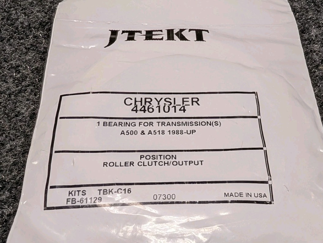 JTEKT Transfer Case Main Shaft Thrust Bearing 4461014