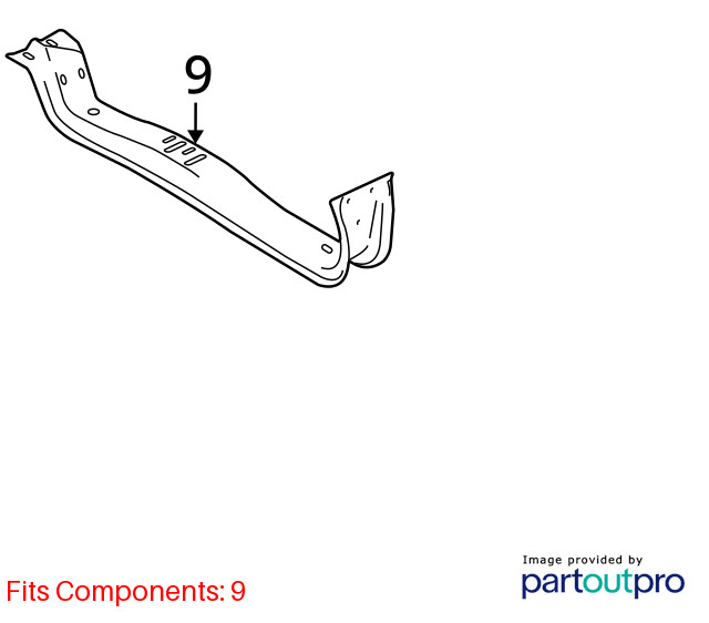 05-10 Ford F-250 F-350 4×4 Automatic Transmission Crossmember Support OEM