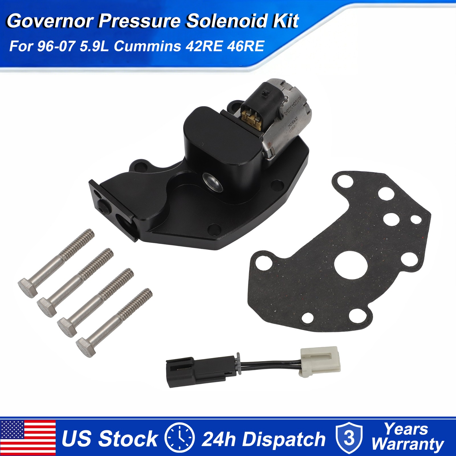 47RE 48RE Governor Pressure Solenoid Kit For 1996-2007 5.9L Cummins 42RE 46RE