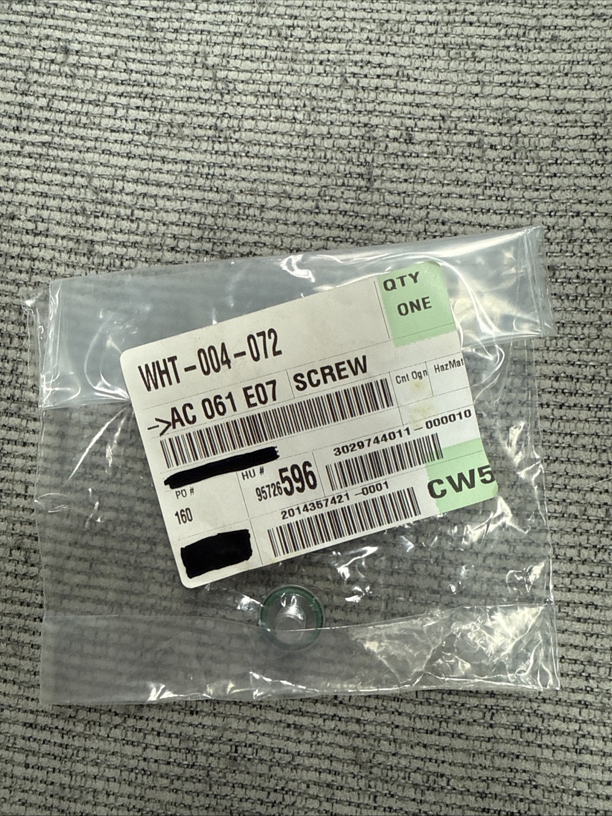 Genuine Audi Screw Plug WHT-004-072