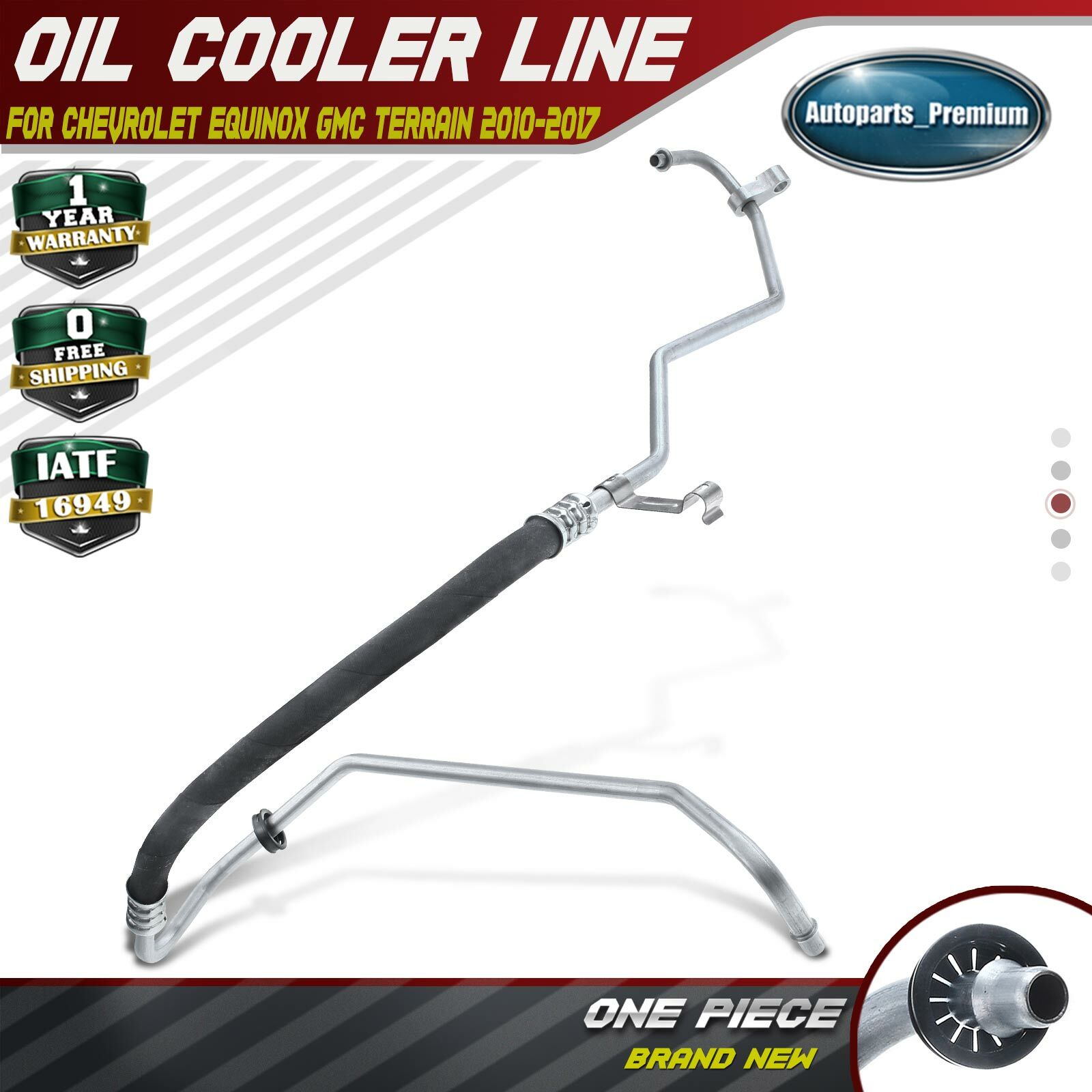 Transmission Cooler Line for Chevrolet Equinox GMC Terrain 2010-2017 2.4L Upper