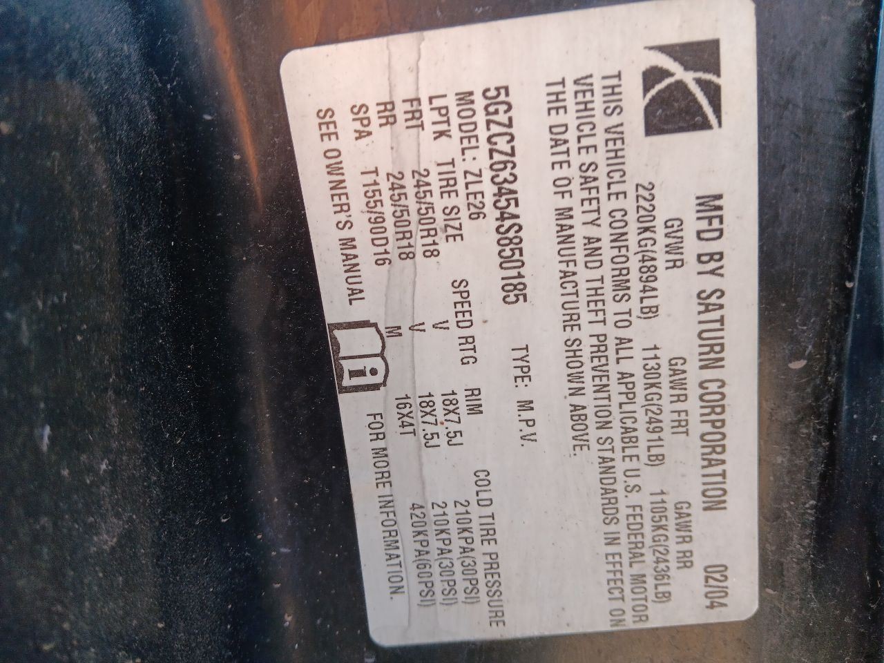 Transfer Case 3.5L Opt L66 Fits 04-07 VUE 33181057