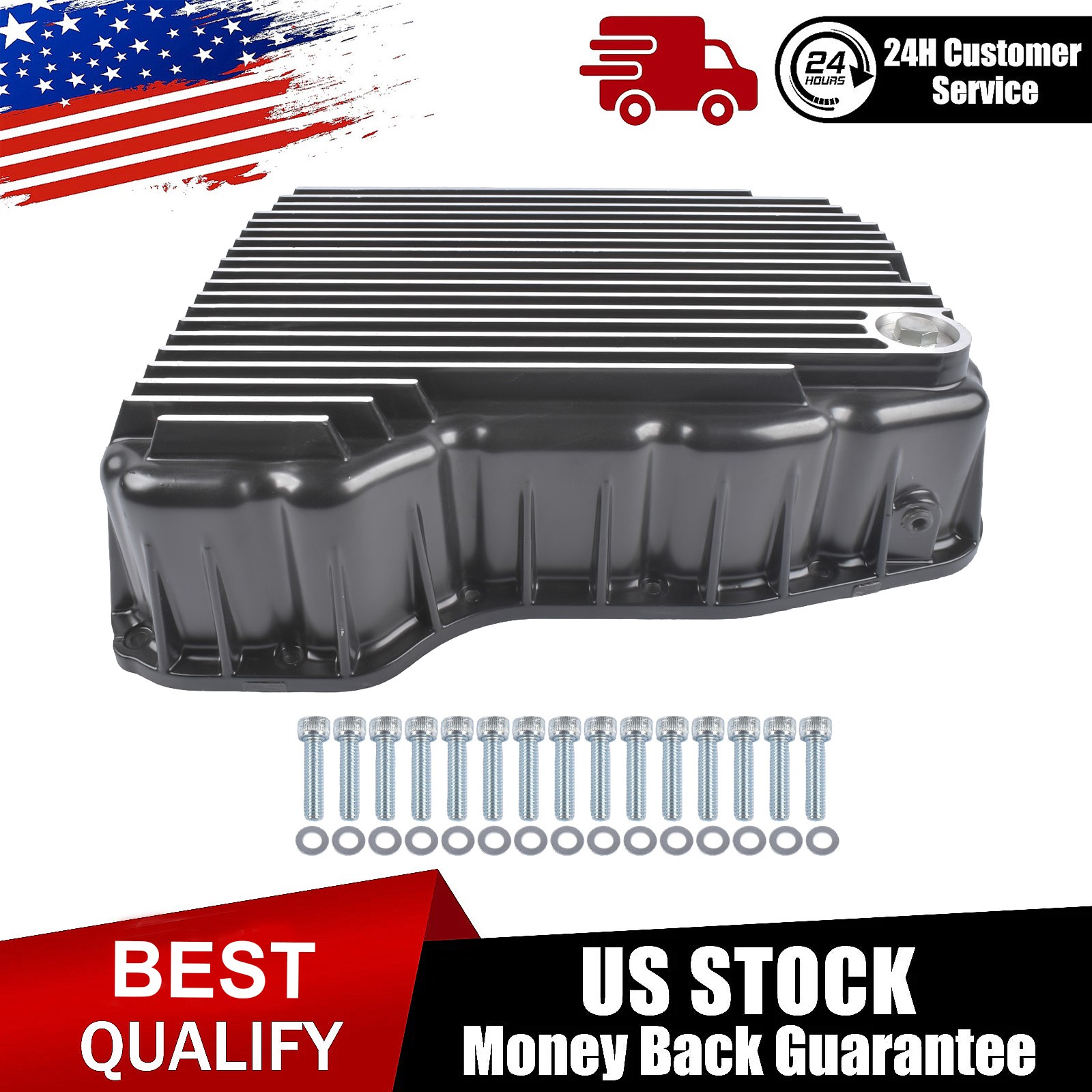 68RFE Transmission Oil Pan For 07-21 Dodge Ram 2500 3500 6.7L Cummins Diesel–QP