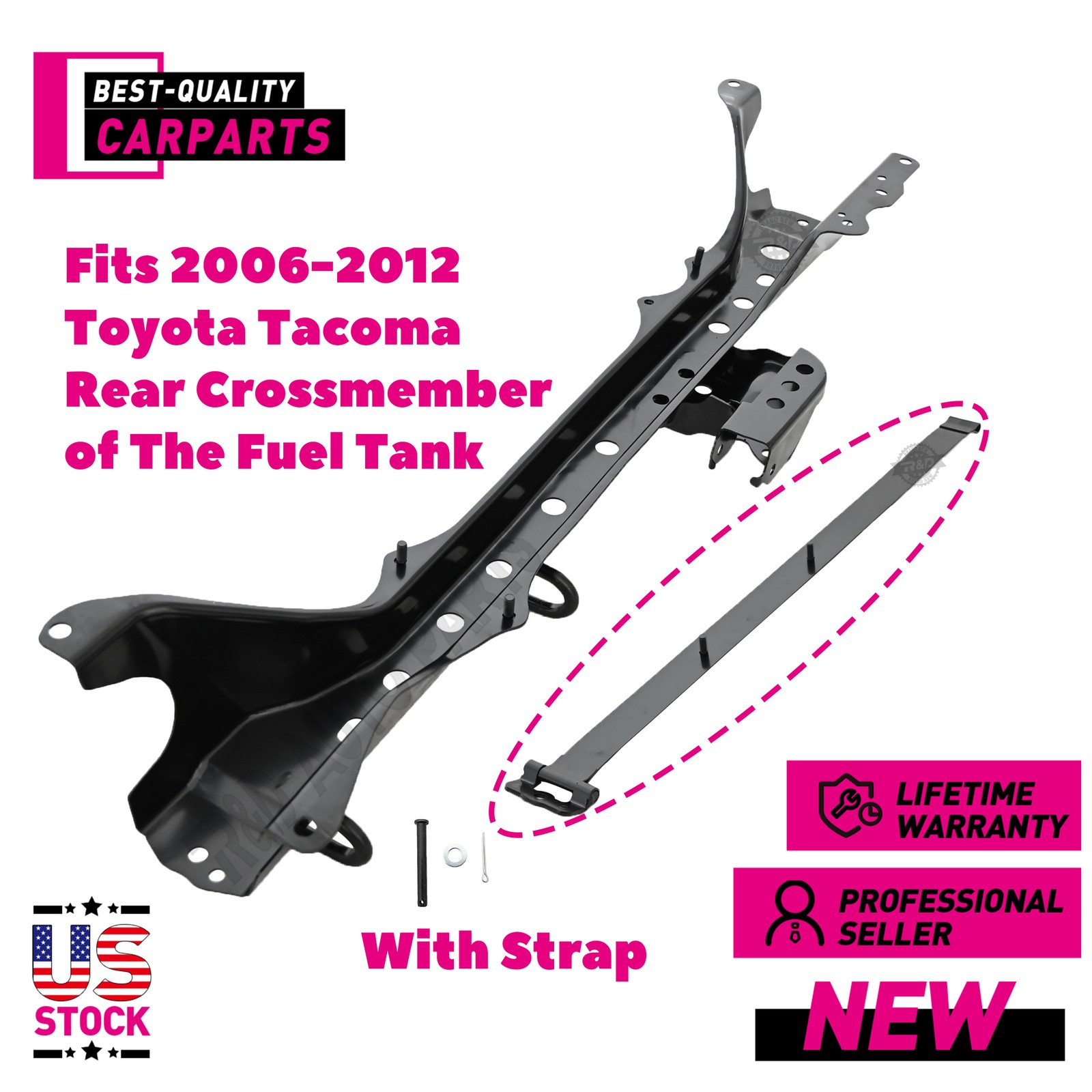 New Rear Frame Crossmember Gas Tank For Toyota Tacoma 2006-2012 Free Shipping