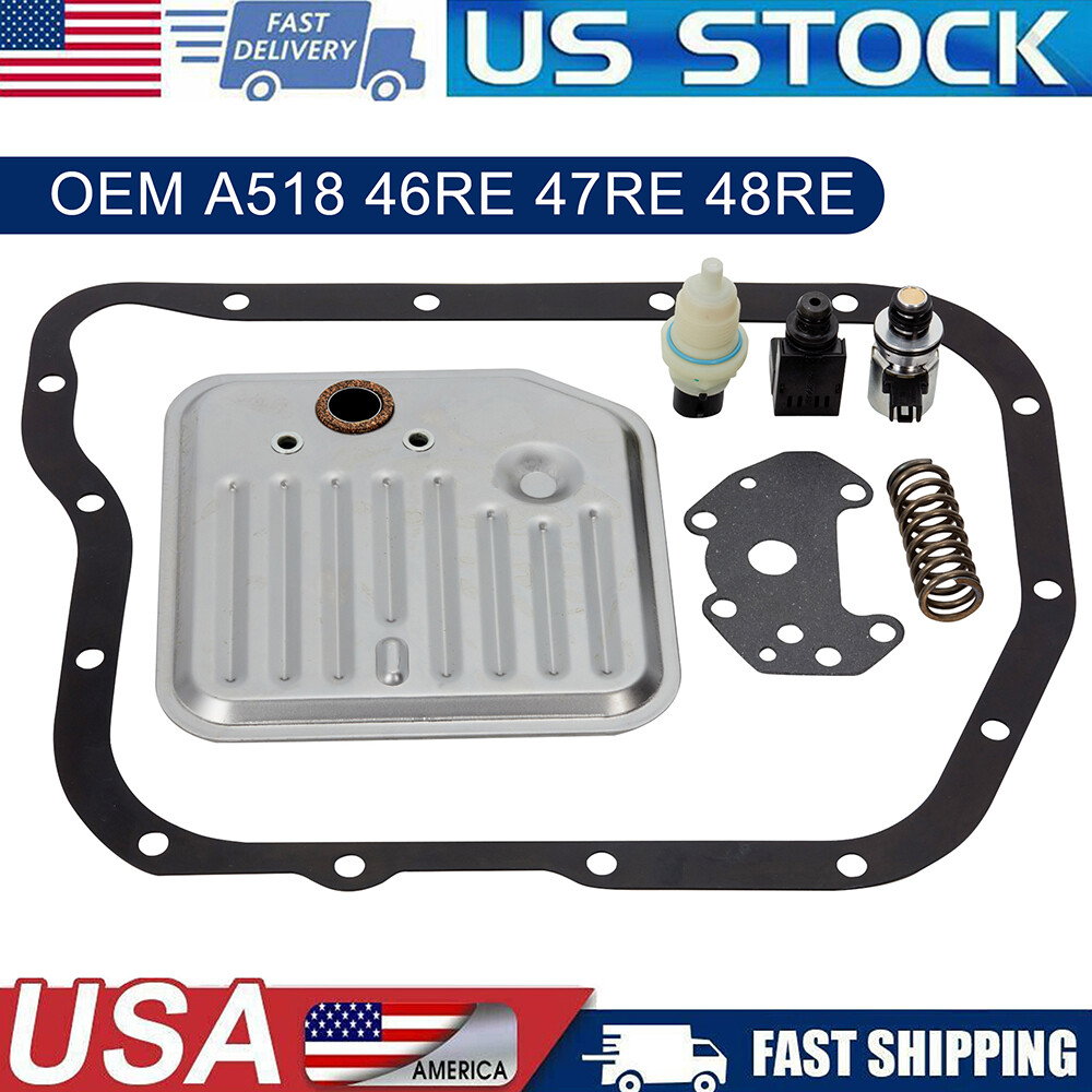 A518 46RE 47 48RE Solenoid Filter Kit 7pcs For Dodge Ram 1500 2500 3500 Pickup