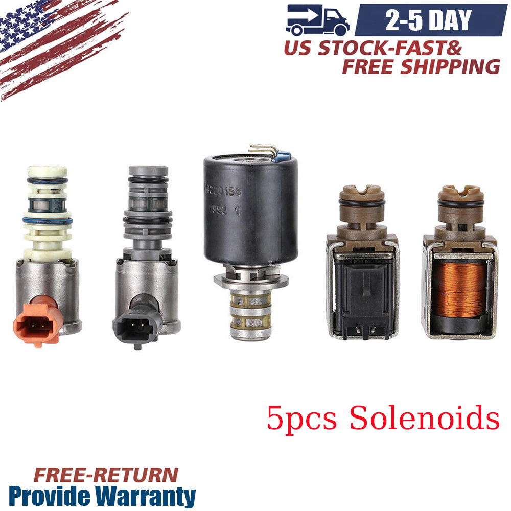 5Pcs 4L60E Transmission Solenoid Kit For GM Cadillac Escalade GMC Yukon 1993-02