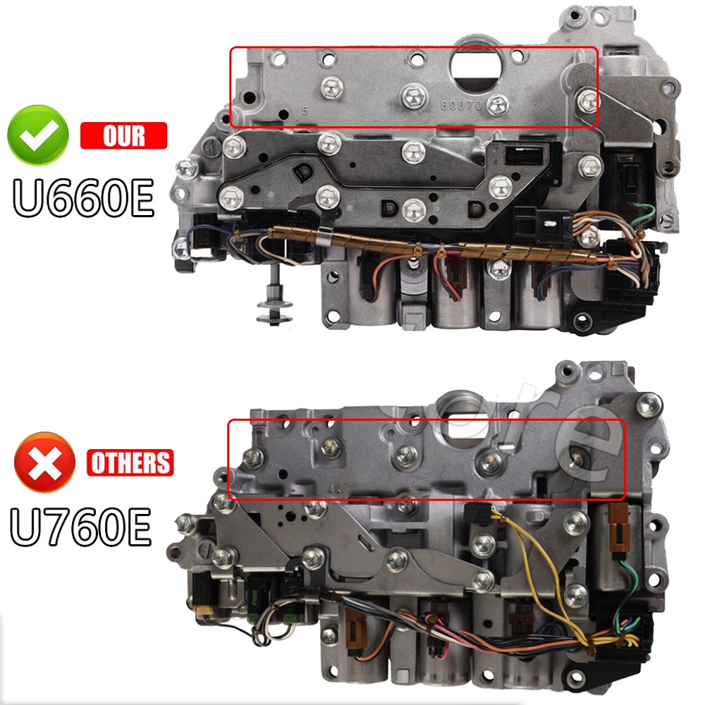U660 U660E Transmission Valve Body W/ 7 Solenoids For 2010-2015 Lexus RX 350