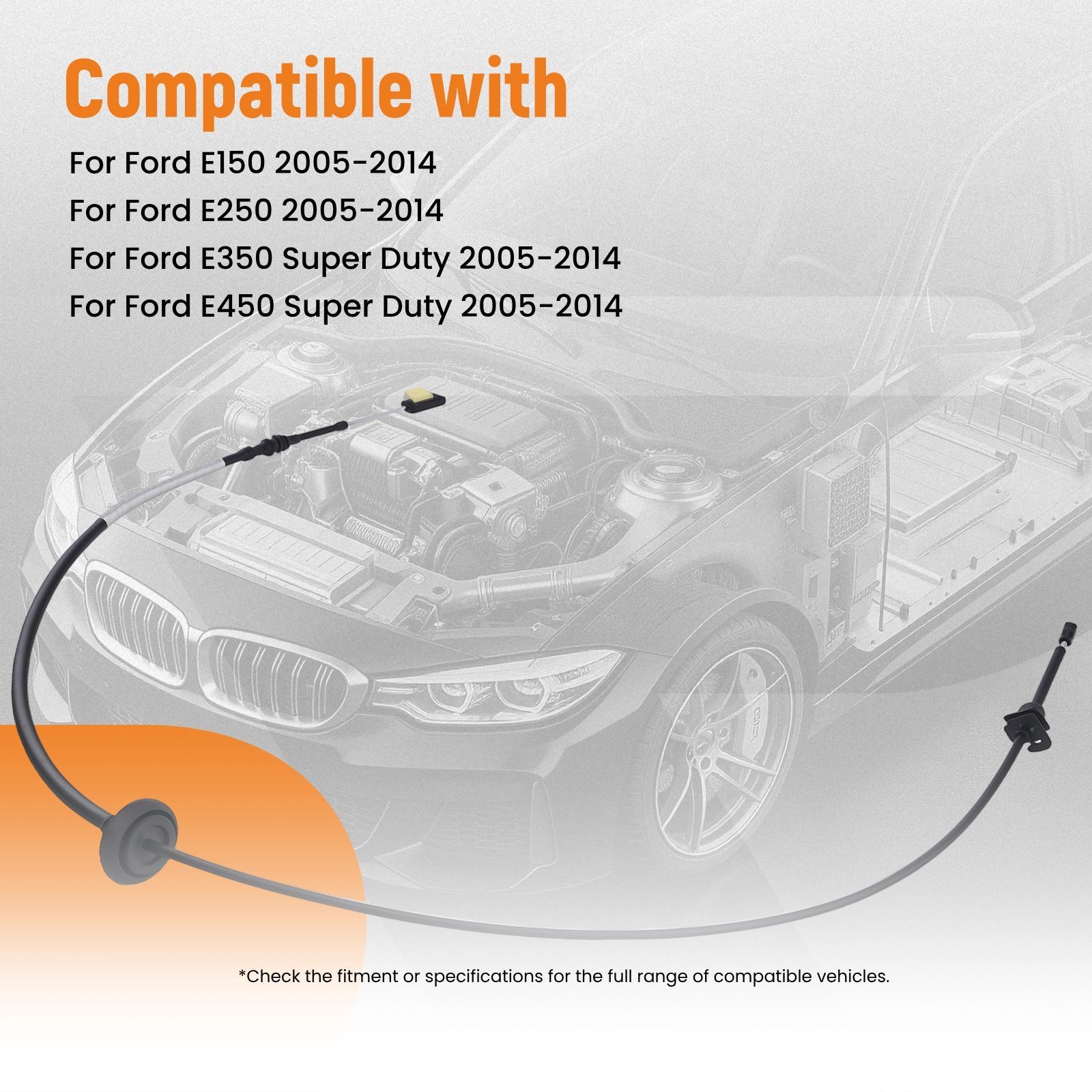 Auto Trans Shift Cable for Ford E150 E250 E350 Super Duty 05-14 5C2Z7E395AA