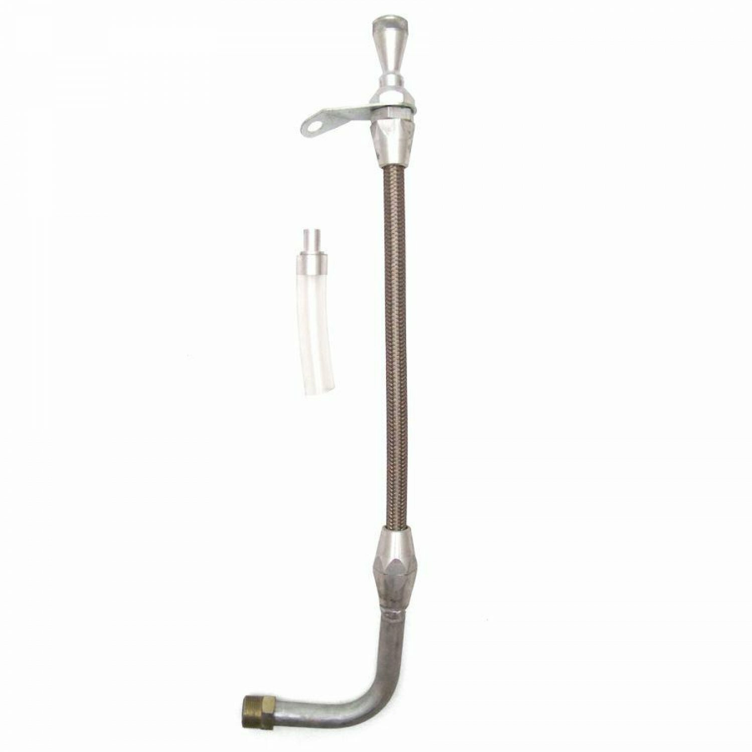 Ford C4 Pan Mount Billet / SS Braid Trans Dipstick American Shifter ASCTDP2