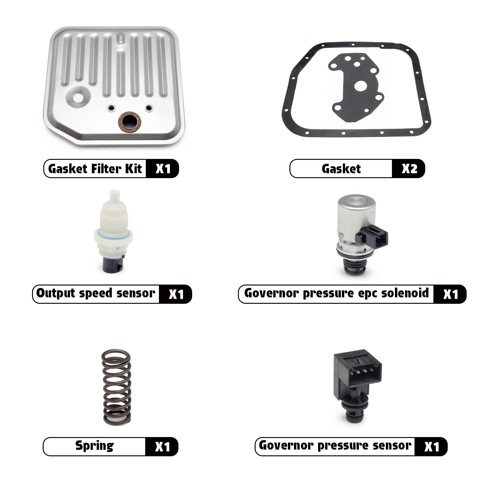 Governor Pressure Solenoid Sensor Transmission Kit For Dodge 4617210 48RE 46RE