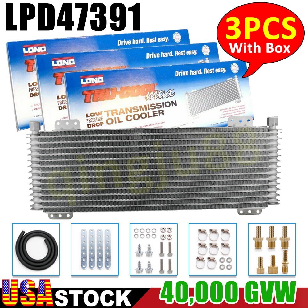 3PC Tru*Cool 40K Automatic Transmission Oil Cooler Kit GVW Max LPD47391 with box