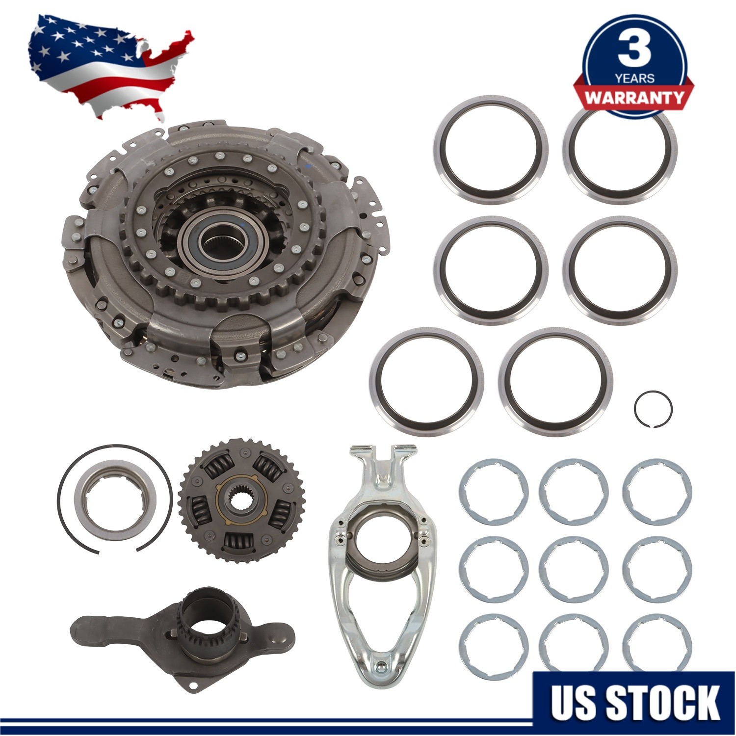 0AM DQ200 DSG Transmission Dual Clutch Kit 602000600 For VW AUDI 7-Speed