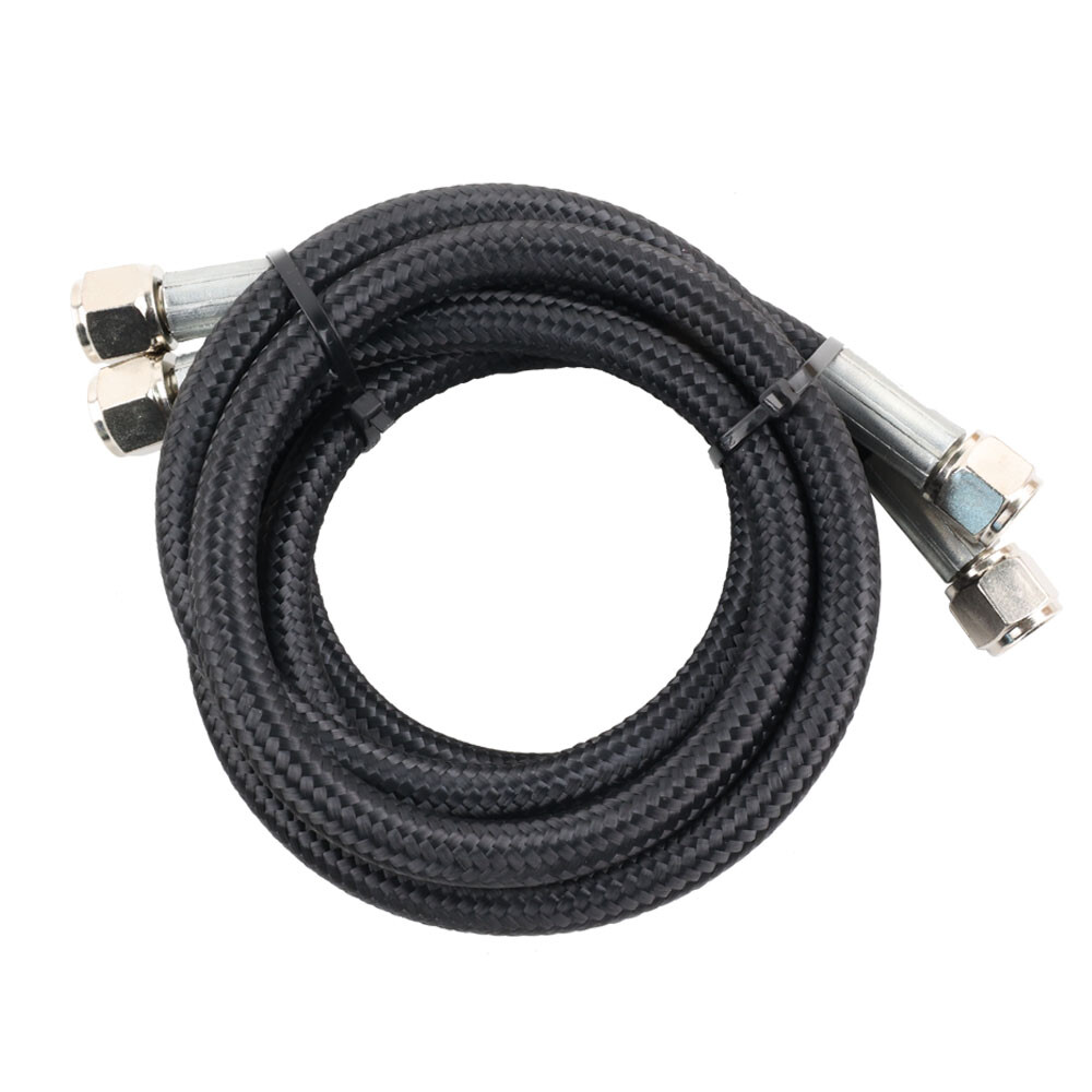 AN6 52” Nylon Braided Transmission Cooler Hose Line Fitting TH350 700R4 TH400