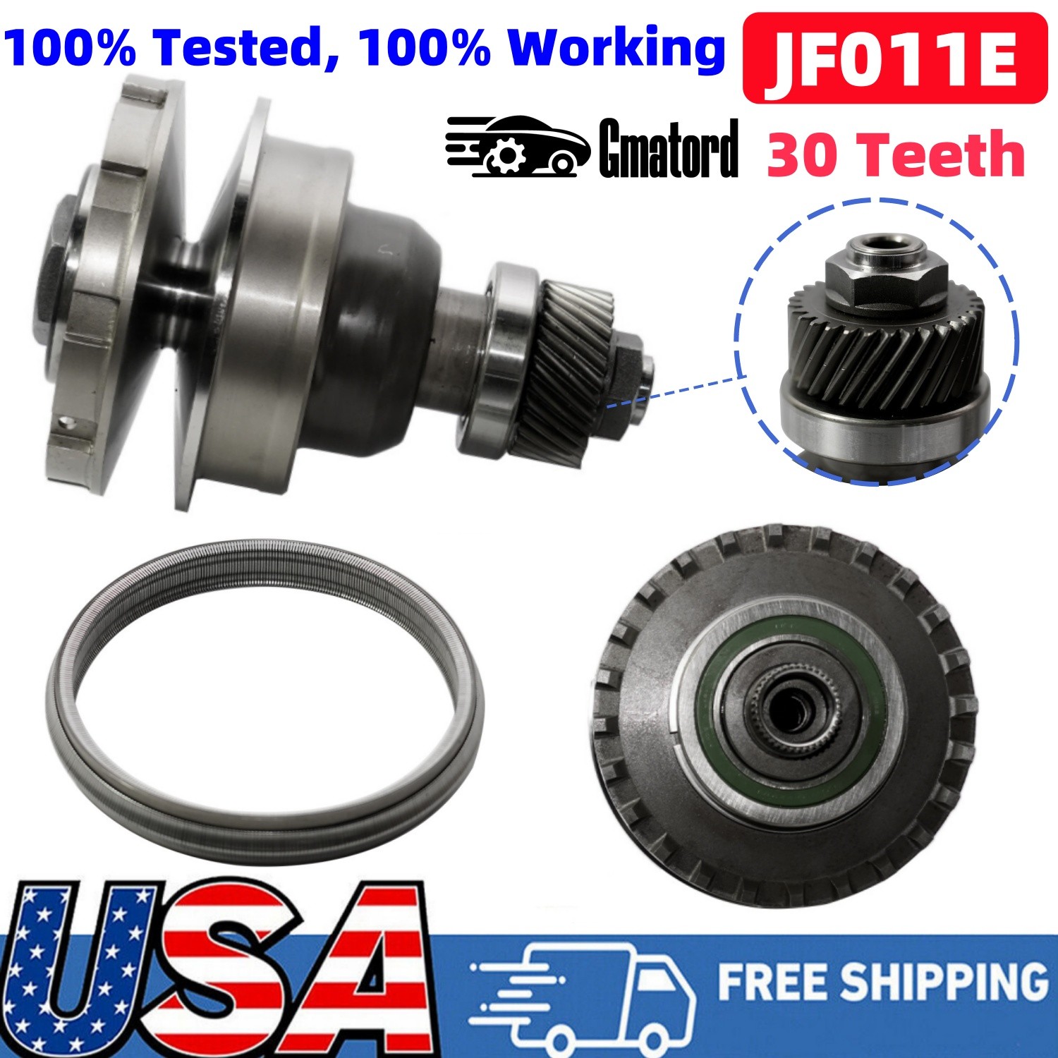 Transmission CVT Pulley Belt Chain Rebuild Kit For RE0F10A JF011E For NISSAN 30T