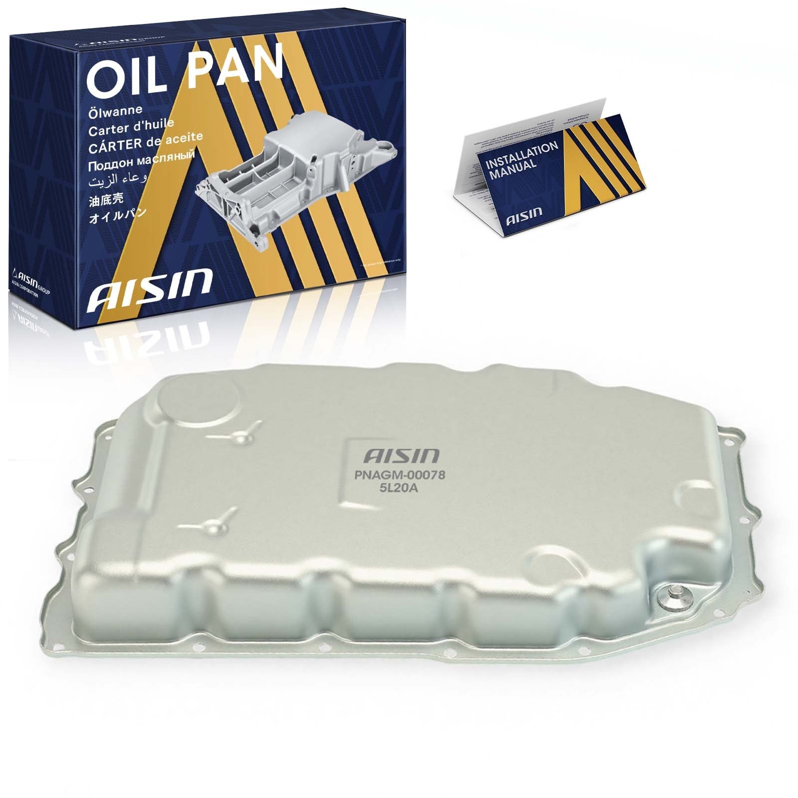 AISIN PNAGM-00078 Transmission Oil Pan for Cadillac CTS ATS CT6 CT4 2016-2023