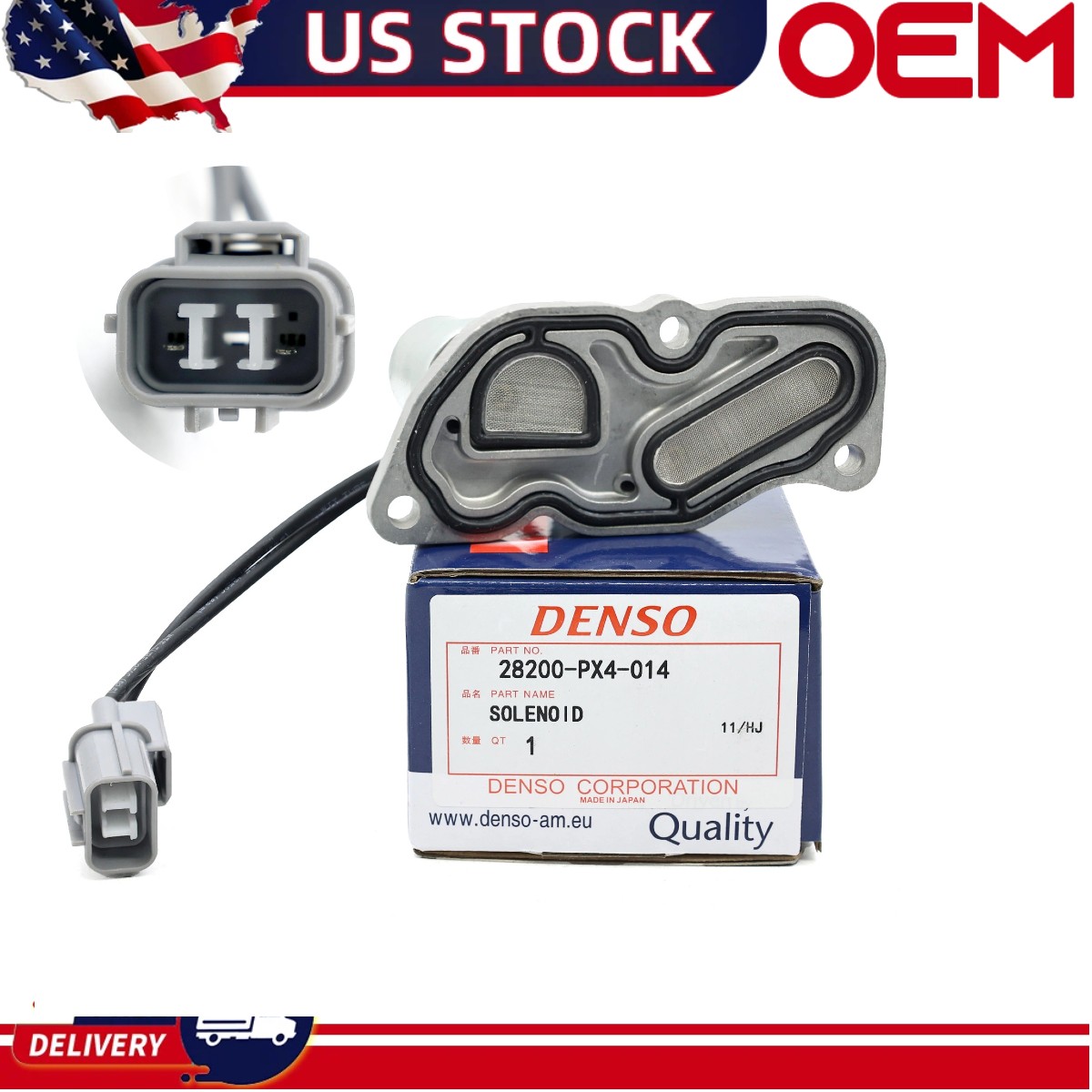 28200-PX4-014 Transmission Shift Control Solenoid For Honda Accord Prelude Acura
