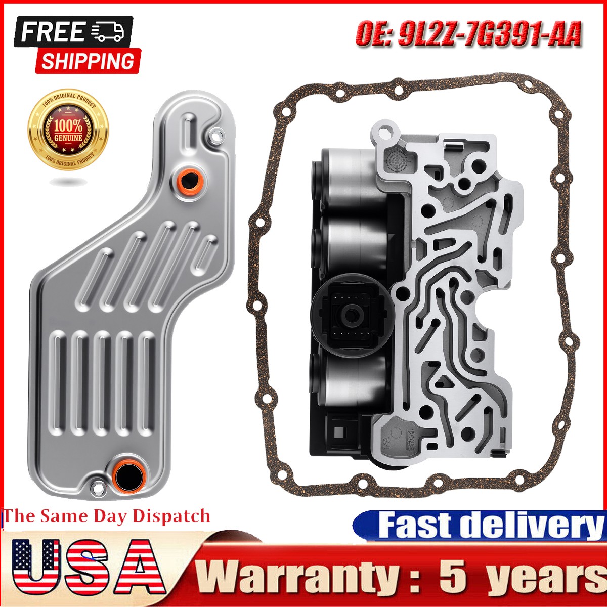 Transmission Shift Solenoid For 2002-Up Ford Explorer 4.0L 4.6L 5R55W 5R55S Pack