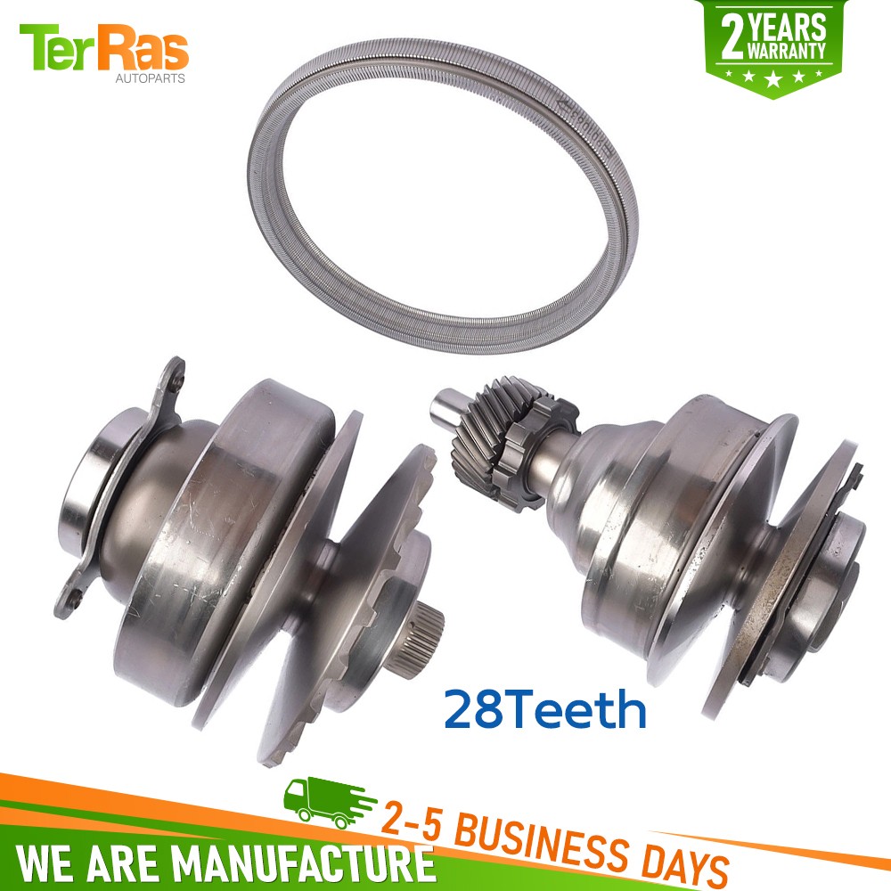For Nissan RE0F09A JF010E CVT Transmission Chain Belt & Pulley Kit Set 28T