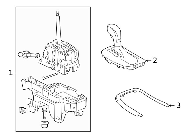 Genuine GM Automatic Transmission Shift Lever Assembly 22966995