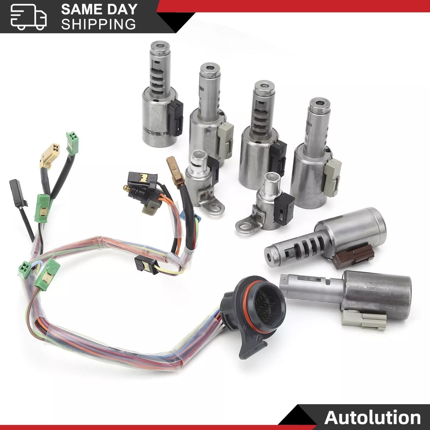 for Ford TF80SC and TF-81SC 1 set of wired gearbox solenoid valve suitable