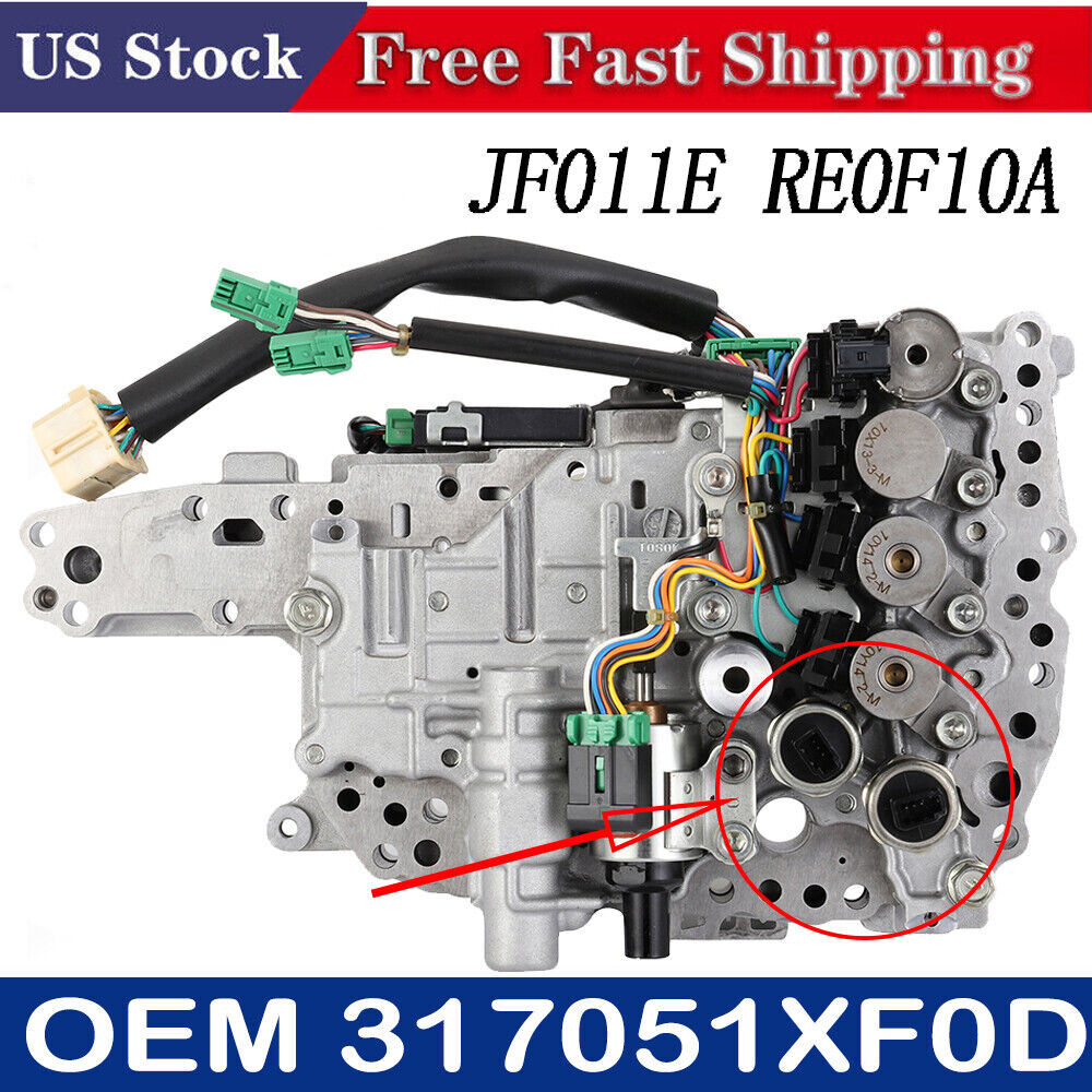 YYCKE Remanufactured Valve body For 31705-1XF1A JF011E W Stepper / Solenoids