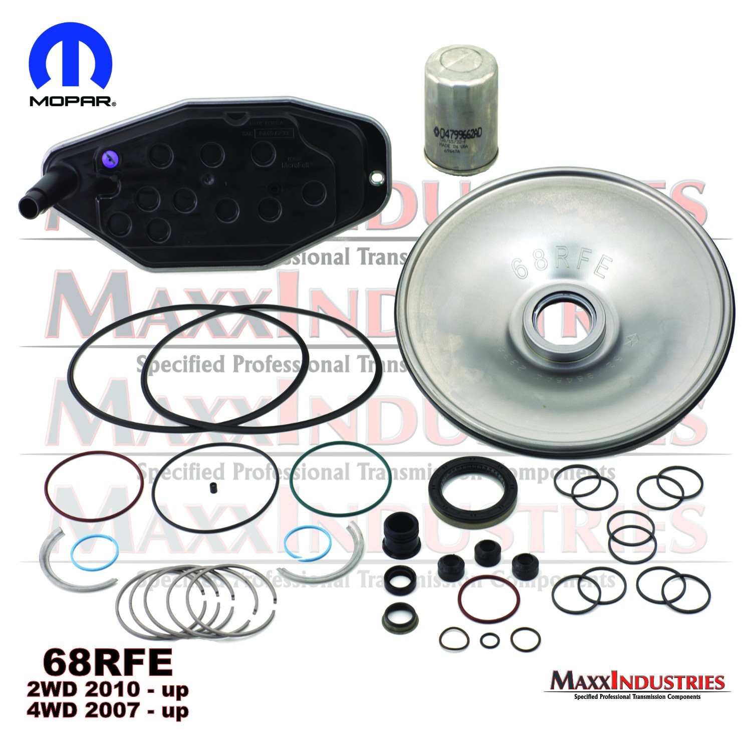 fits Dodge RAM 6.7L Cummins 68RFE Transmission Rebuild Kit Overhaul OEM + Mopar